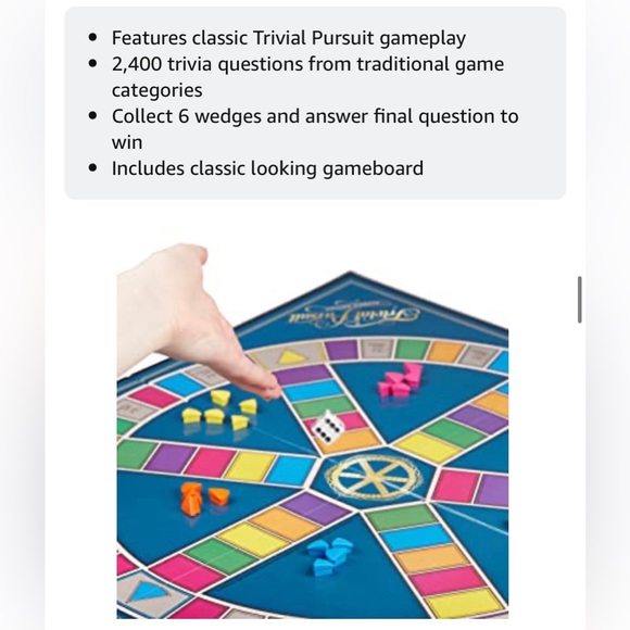 Hasbro Gaming Trivial Pursuit Game: Classic Edition with Updated Questions NEW - Picture 11 of 13